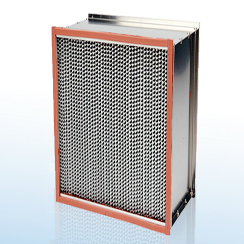 Висока температура чиста стая HEPA HVAC въздушни филтри H13 поцинкована стоманена рамка