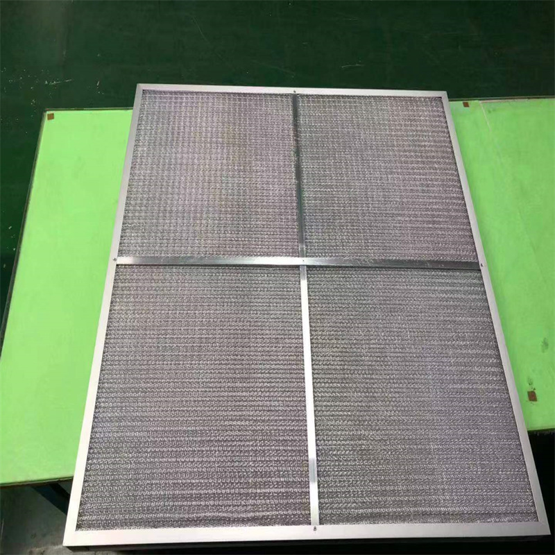 Търговска кухня гама качулка метални мрежести мазнини филтърnaluminum миещ се нагънат панел преди HVAC филтър